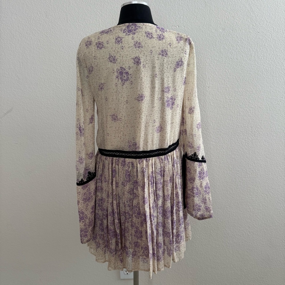 FREE PEOPLE Stuck In The Middle With You Boho Dress Size XS - Picture 3 of 8